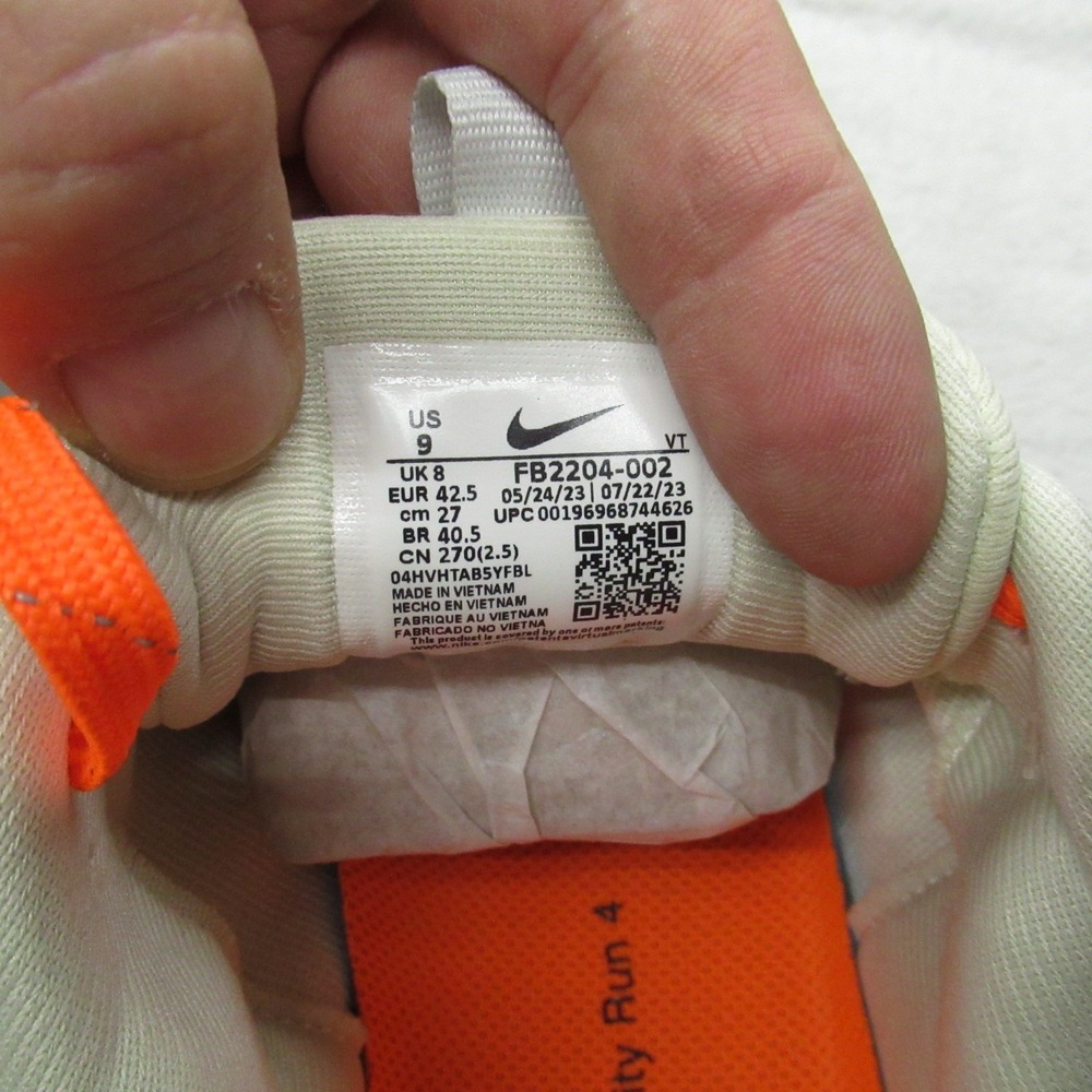 Nike Mens Running Shoes 9 White Reactx Infinity Run 4 Light GTX Waterproof NEW - Picture 7 of 11